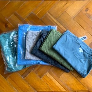 Old Navy Crew Neck Soft Washed Tees (6 pack bundle)